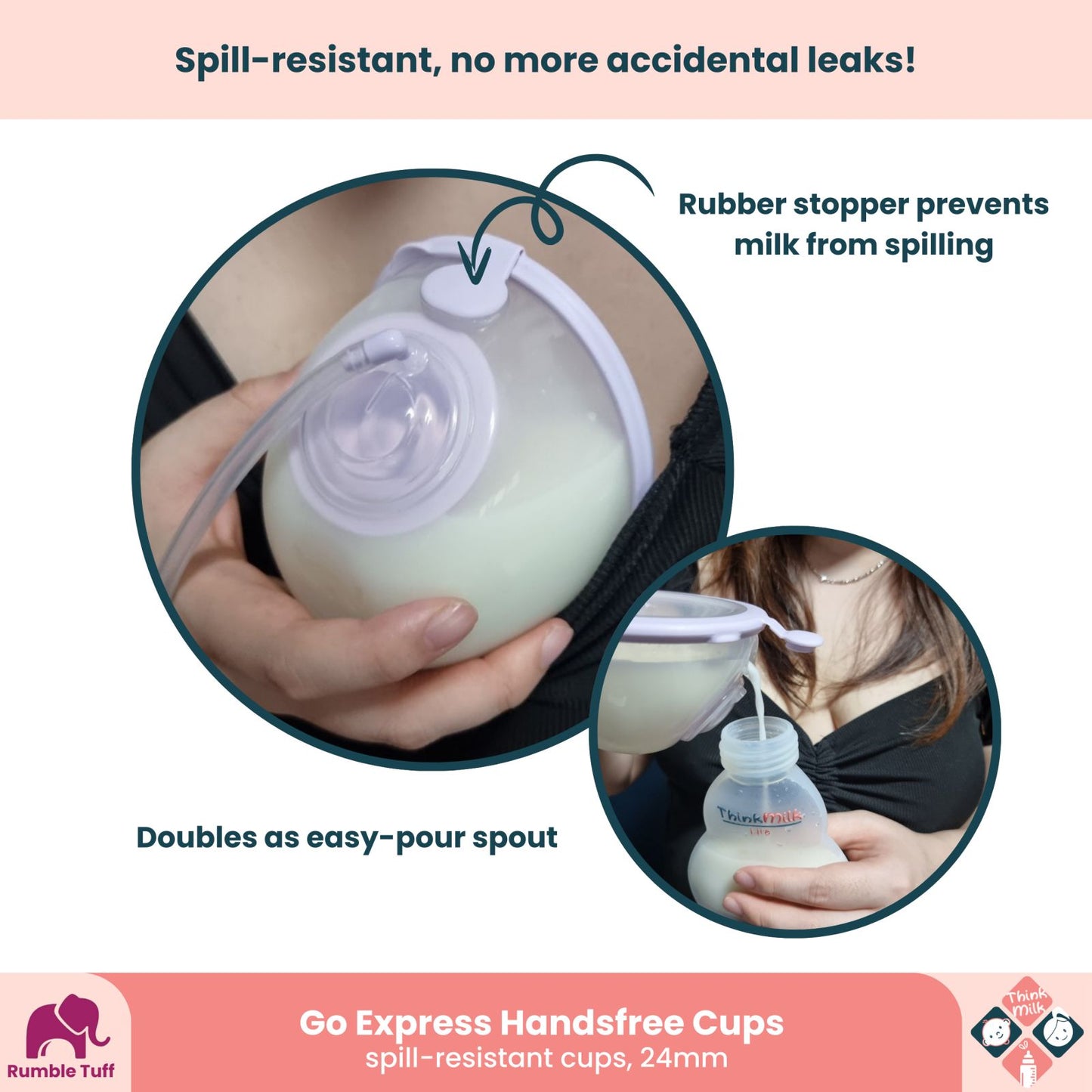 Think Milk Rumble Tuff Go Express Handsfree Cups