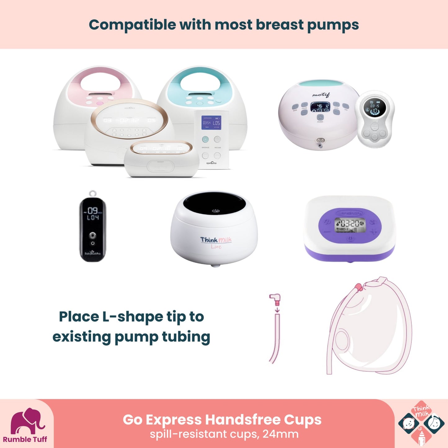 Think Milk Rumble Tuff Go Express Handsfree Cups